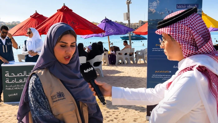 بالفيديو.. مشرفة المواقع البحرية بجدة " مي الشمري"  تكشف أثر الشراكة مع القطاع الخاص في خفض حالات الغرق