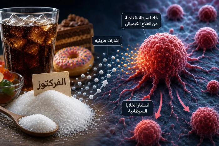 دراسة جديدة تكشف علاقة بين سكر "الفركتوز" وعودة السرطان بعد العلاج الكيميائي