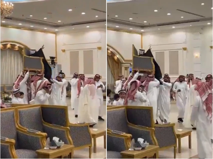 بالفيديو.. حمل عريس على كرسي في حفل زواجه يثير الجدل