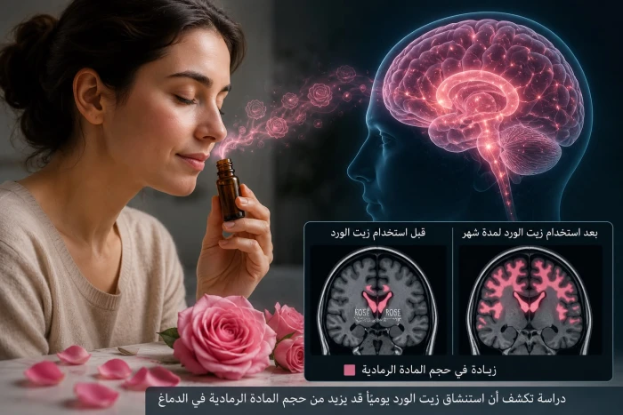 تجربة على 50 امرأة تكشف ماذا حدث لأدمغتهن بعد استنشاق زيت الورد يوميًا لمدة شهر