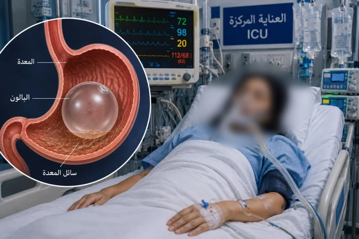 بعد 3 أيام من العملية.. انفجار بالونة لإنقاص الوزن داخل معدة مواطنة قطرية