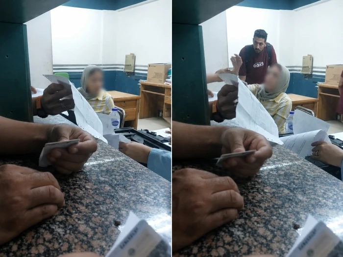 «عيل زبالة ».. بالفيديو: موظفة مصرية تنفعل على المراجعين وتوجه لهم الشتائم داخل مكتب للمعاشات بالجيزة
