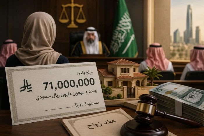 رغم فقدان عقد زواجها.. مغربية ترث 71 مليون ريال من زوجها السعودي في جدة