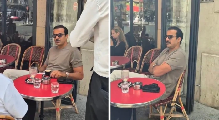 في أحدث ظهور.. بالفيديو: أمير قطر يتناول القهوة في أحد مقاهي باريس