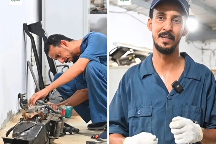 بالفيديو.. مواطن متقاعد يروي قصة تحوله من متطوع في إنقاذ العالقين إلى متخصص في صيانة الونشات