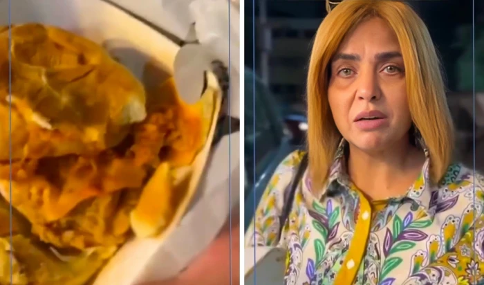«اتقوا الله.. حرام عليكم».. بالفيديو.. الفنانة المصرية وفاء مكي في أحدث ظهور تعثر على دودة داخل وجبة من مطعم شهير