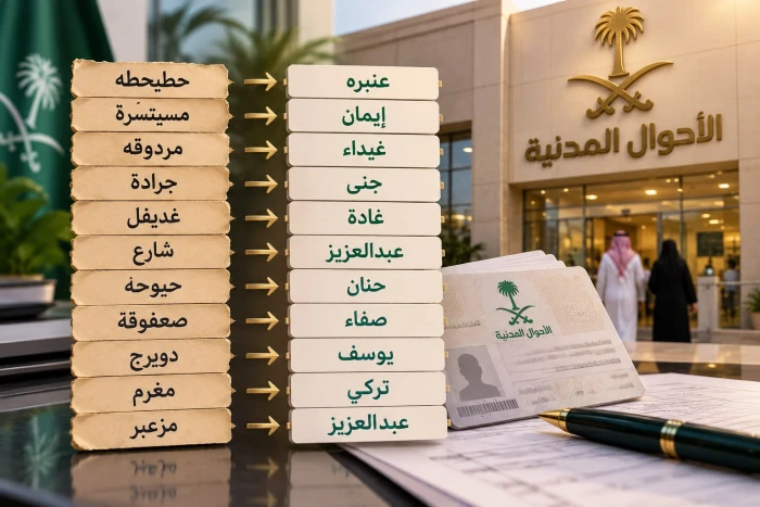 من «جرادة» إلى «جنى».. أغرب الأسماء غيّرها أصحابها إلى أسماء حديثة