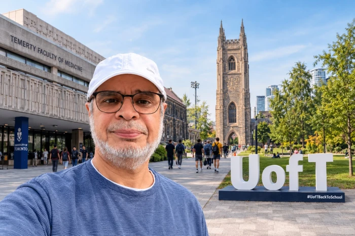 بعد زيارته لجامعة تورنتو التي يدرس بها ابنه وابنته المبتعثان في كندا .. وزير التعليم السابق أحمد العيسى: «للجامعات رائحة ترد الروح»