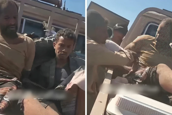بالفيديو.. أسر عشرات الحوثيين في باب المندب  على يد قوات العمالقة ودرع الوطن اليمنية