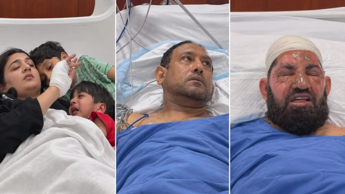 بالصور: لقطات جديدة توثق عدد من مصابي الاعتداء الحوثي على مطار الملك خالد بالرياض