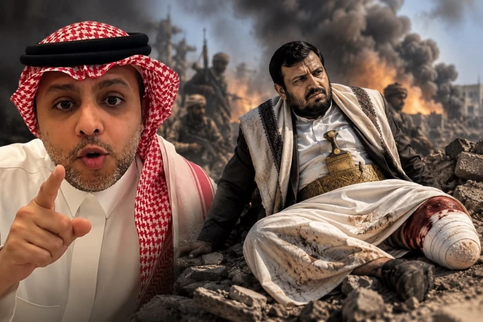 «إذا ظهر قرد صعدة يمشي أقفل حسابي».. الغاوي يؤكد تعرض عبدالملك الحوثي لبتر ساقه اليسرى في غارة جوية قبل يومين