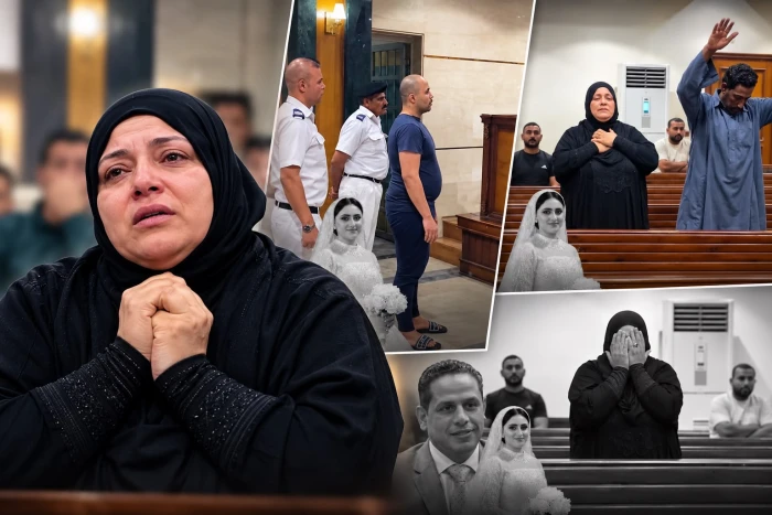 بالفيديو.. انهيار أم مصرية بالبكاء لحظة النطق بحكم إعدام زوج ابنتها في المنوفية