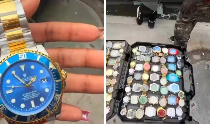 بعد سرقتها من المتاجر الفاخرة.. بالفيديو: عرض ساعات رولكس للبيع على الأرصفة في شوارع فرنسا