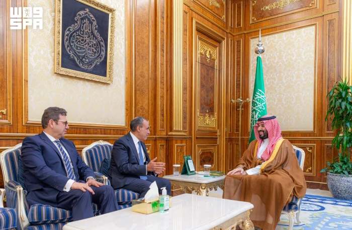 بالصور: وزير الخارجية المصري يسلم ولي العهد رسالة خطية من الرئيس السيسي إلى خادم الحرمين الشريفين
