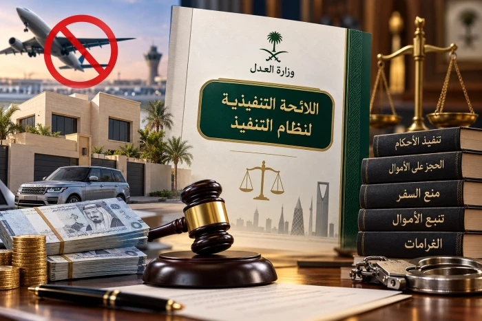 غرامات تصل إلى 500 ألف ريال وضوابط لمنع السفر وتتبع الأموال.. أبرز أحكام اللائحة التنفيذية لنظام التنفيذ