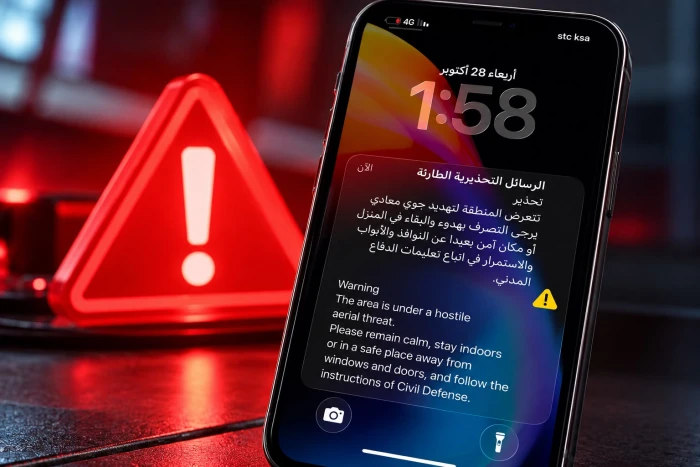 إطلاق إنذارات للتحذير من خطر تهديد جوي معاد في محافظتي جدة وينبع