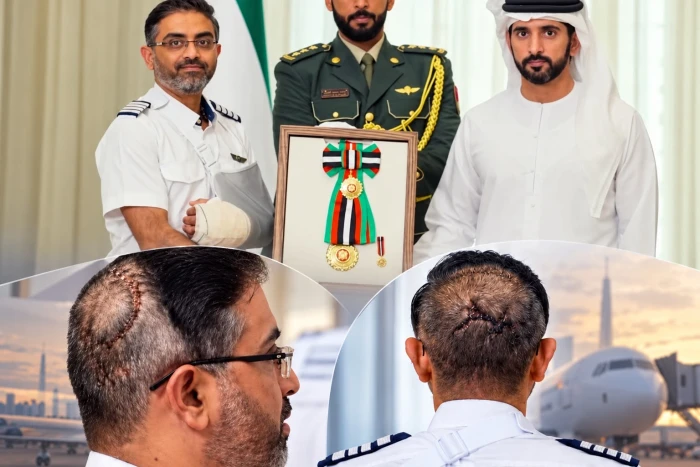 بالفيديو.. أول ظهور للطيار الهندي «سميت ماتشار» بعد خروجه من المستشفى يكشف آثار إصابته في الرأس إثر اعتداء منفذ محاولة خطف طائرة «فلاي دبي»