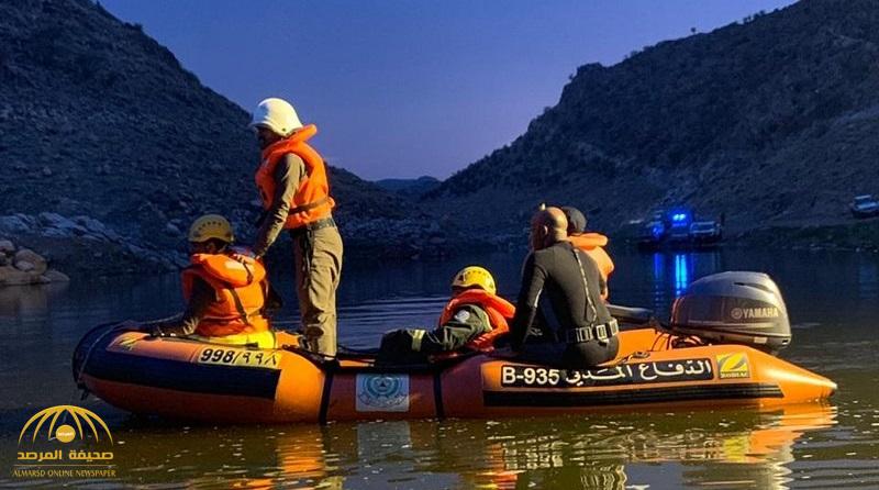 شاهد.. انتشال جثة امرأة غرقت في سد "غدير البنات" بالطائف والبحث عن مفقود آخر