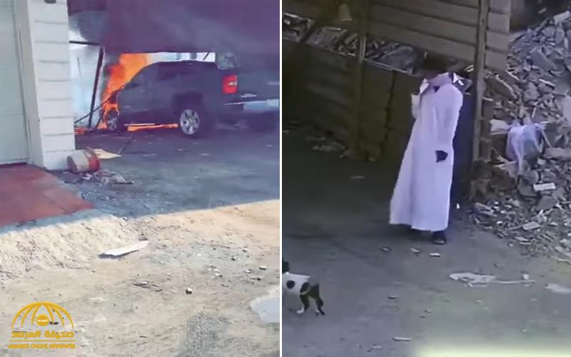 بالفيديو : احتراق غامض لسيارة في حي السنابل بجدة .. ولغز بشأن الملثم الذي صورته الكاميرات