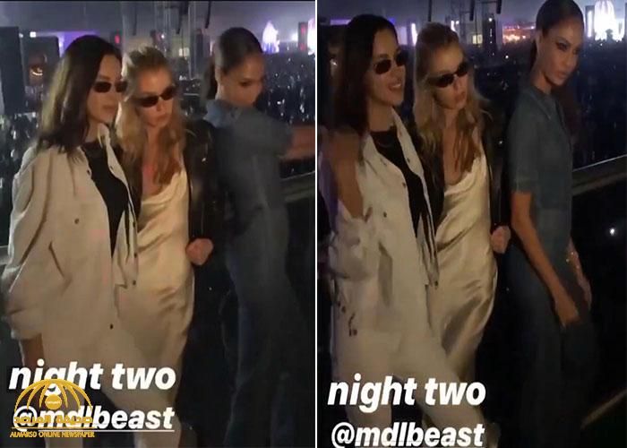 شاهد.. 3 عارضات عالميات يحضرن فعالية في الـ"ميدل بيست"