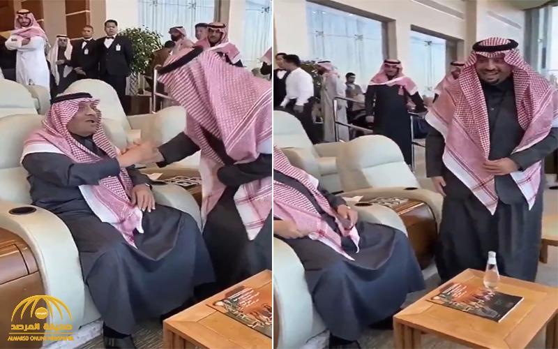 شاهد .. كيف رد أمير الحدود الشمالية على والده الأمير خالد بن سلطان بعدما مازحه قائلاً : "جبت البرد معك" ؟