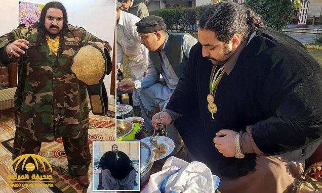 "رفض الزواج من 300 امرأة" .. شاهد : عملاق باكستان يحدد مواصفات فتاة أحلامه ويكشف عن نظامه الغذائي الجبار