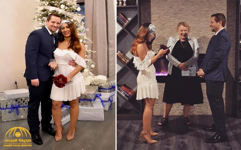 بالصور والفيديو : شاهد .. سعودية تتزوج من حبيبها الأمريكي على الطريقة المدنية