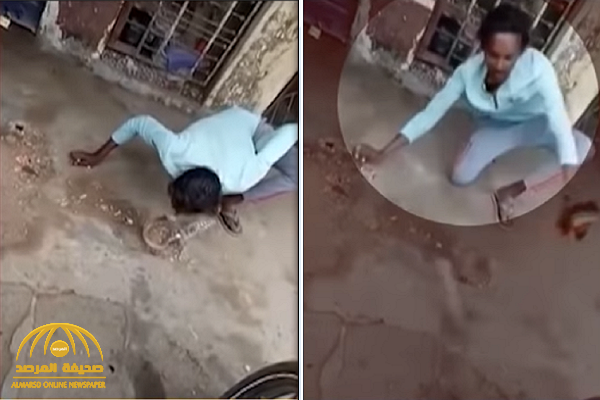 فيديو.. أراد تقبيل حية كوبرا فجاء الرد قاسياً !