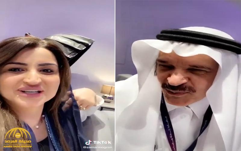 شاهد : كيف فاجأ خالد المالك الكاتبة "سمر المقرن" بالرد عندما سألته "ما تبي تخلي مكانك امرأة في هيئة الصحفيين؟"