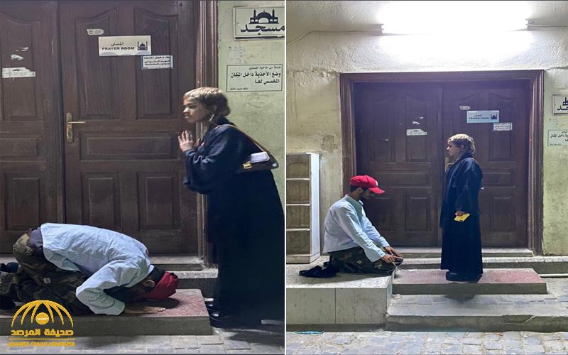 هاشتاق "شخص يسجد لفتاة" عند مسجد يتصدر تويتر