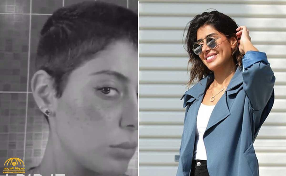 شاهد.. فنانة كويتية تشارك جمهورها لحظة حلق شعرها أثناء الحجر المنزلي