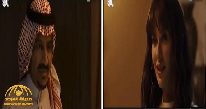 ‏شاهد: الفنان "خالد عبدالرحمن" يلتقي بالممثلة اللبنانية  "ريتا حرب" في مشهد رومانسي !