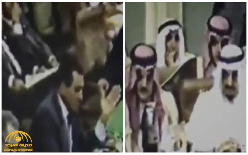 شاهد .. ردة فعل الملك فهد وحسني مبارك تجاه القذافي بعد اعتراضه على انقاذ الكويت من الغزو العراقي