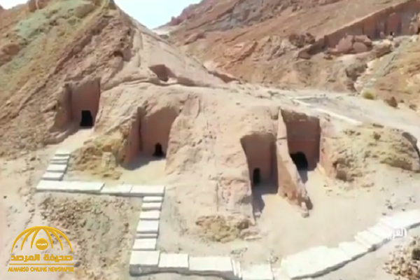 شاهد..  مدائن شعيب "المنحوتة" في الجبال في محافظة البدع !