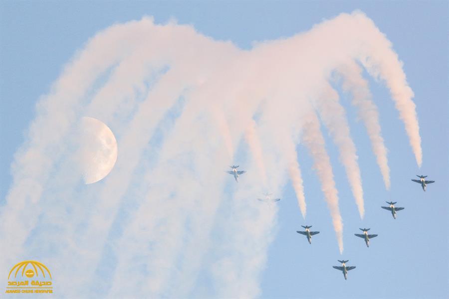 شاهد بالصور والفيديو.. عرض جوي "مذهل" للمقاتلات الحربية في سماء "الخبر"