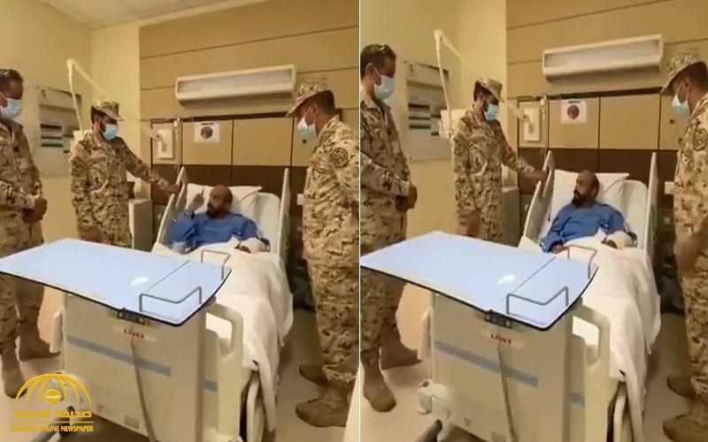 بالفيديو: مصاب بالحد الجنوبي يروي تفاصيل "تصديه للحوثيين": "أخذت اثنين منهم وهم خذوا يدي"