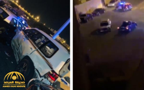 شاهد.. لحظة القبض على المطلوب الهارب بعد مطاردته من الدوريات الأمنية في أبها