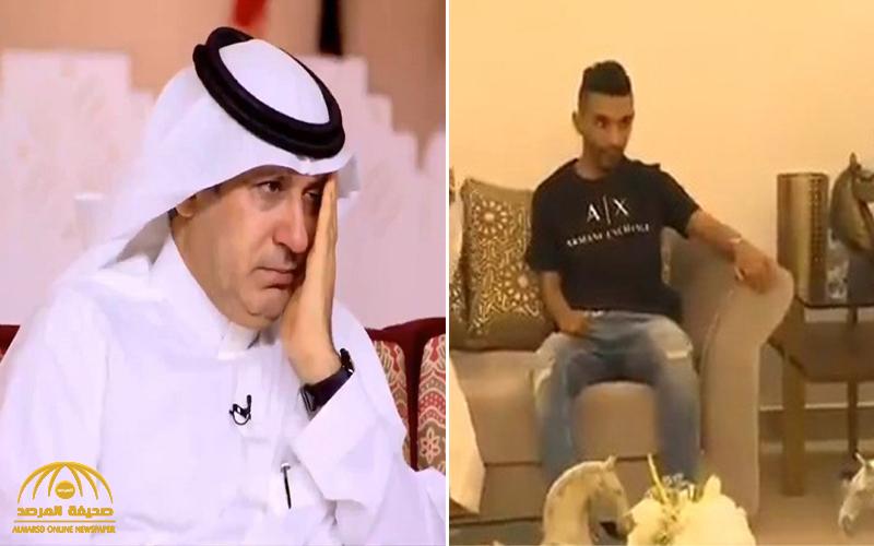 شاهد.. لحظة بكاء "جاسم الحربي" بعد حديث مؤثر للاعب النصر السابق "الزيلعي" عقب استلامه منزل بالرياض