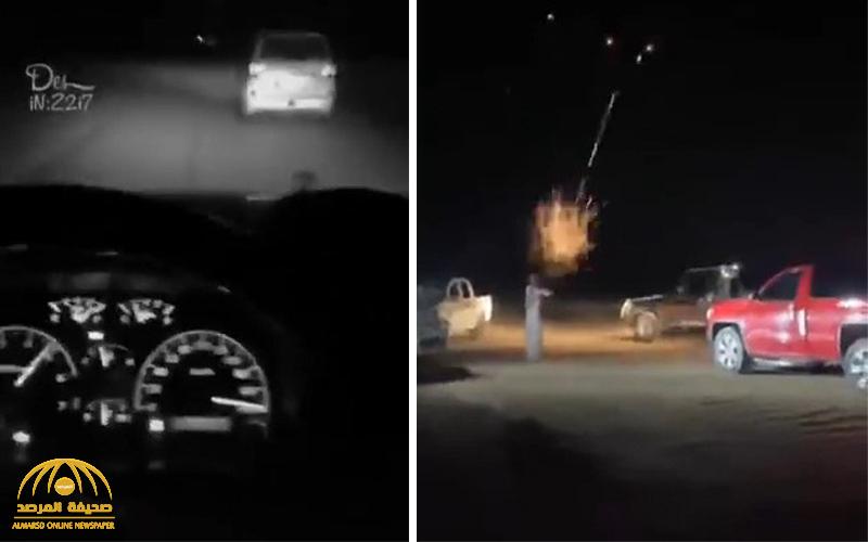 شاهد .. شاب يتباهى بإطلاق النار بكثافة من رشاش في وادي الدواسر