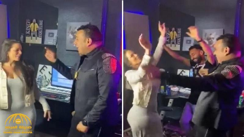بعدما تفوقت على فيفي عبده  .. شاهد: البرازيلية "لوردينا" بوصلة  رقص جديدة  بنفس الملابس مع مغني مصري