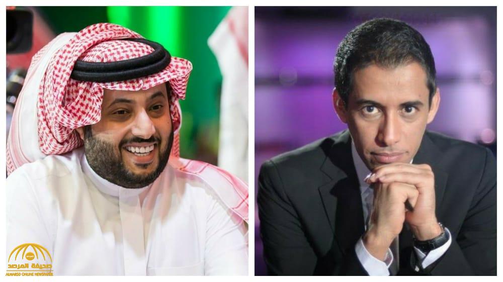 بتال القوس يسأل "تركي آل الشيخ" عن المغردة الشهيرة  أبيار آل الشيخ : " هل تقرب لك؟"