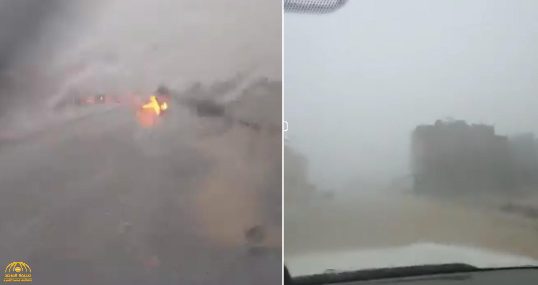 شاهد.. ‏هطول أمطار غزيرة وصواعق على أبحر الشمالية بجدة