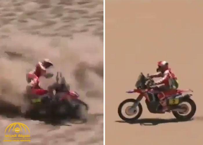 شاهد.. فيديو يوثق الحادث المروع الذي تسبب في وفاة سائق الدراجات الفرنسي بـ"رالي داكار"
