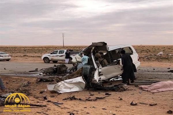 هاشتاق  "فاجعة طريق الروسان" يشعل تويتر بعد وفاة 5 شبان في حوادث بالجوف - صور