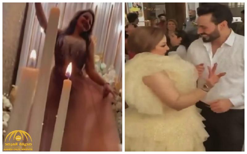 شاهد : شهد الشمري تحتفل بزفافها وترقص مع عريسها