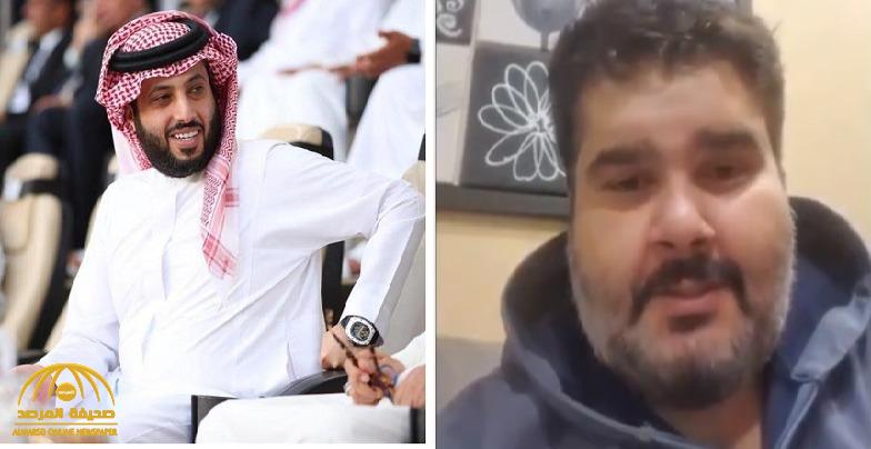أول تعليق للفنان “فهد الحيان” بعدما ذكر “تركي آل الشيخ” اسمه في عمل فني جديد يجمعه  بـ“القصبي” و”السدحان”- فيديو