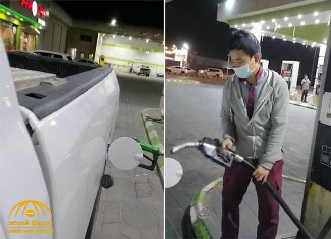 شاهد: شخص يخلط البنزين بالديزل أثناء تموين سيارته .. ويكشف السبب!
