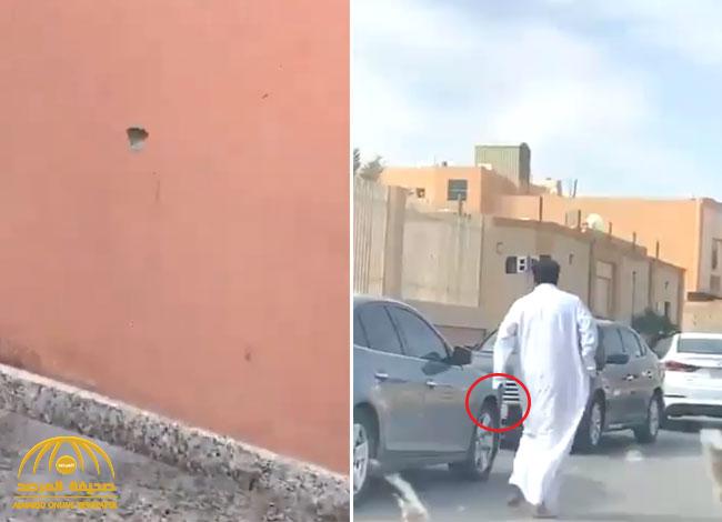 شاهد.. شخص يطلق الرصاص على مركز صحي في حي اليرموك بالرياض بسبب "توكلنا"
