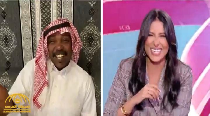 شاهد.. موقف محرج لـ"أبونايف" مع المذيعة "رقية خياط" يشعل موجة من الضحك والنكات على الهواء!