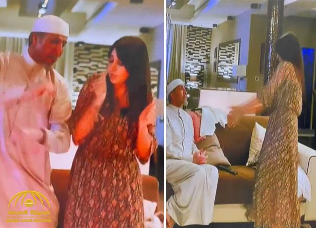 شاهد.. وصلة رقص مثيرة للفنان فايز المالكي وأسيل عمران على أغنية "شوقر دادي" في "ممنوع التجول"